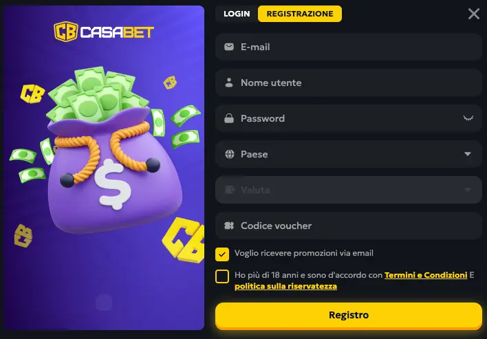 Casabet Login